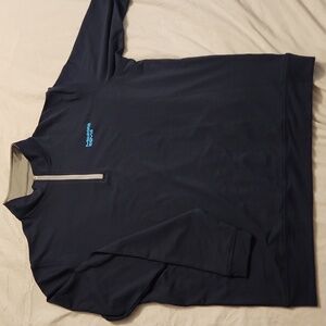 Peter Miller Navy 3/4 zip Mens Large Dry Fit